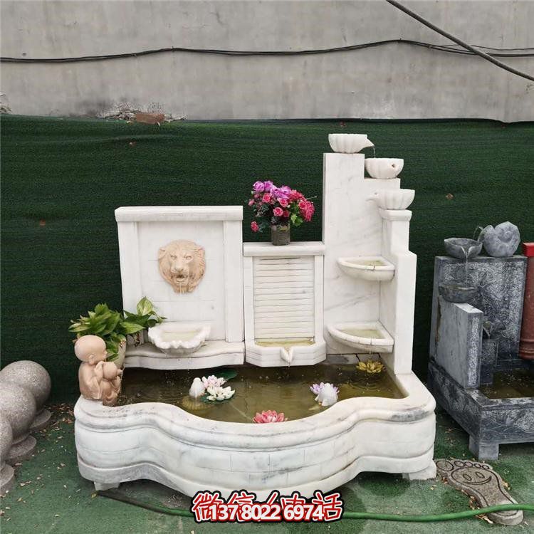 家居擺件，流水環(huán)繞庭院