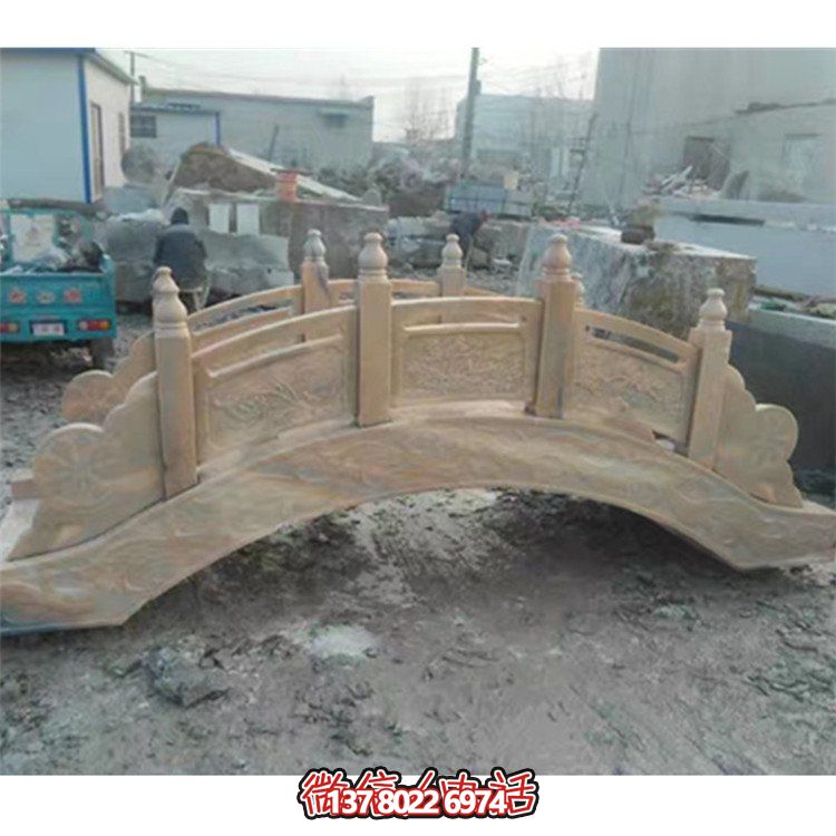 精美花崗巖雕刻石拱橋，為您的庭院裝飾添彩