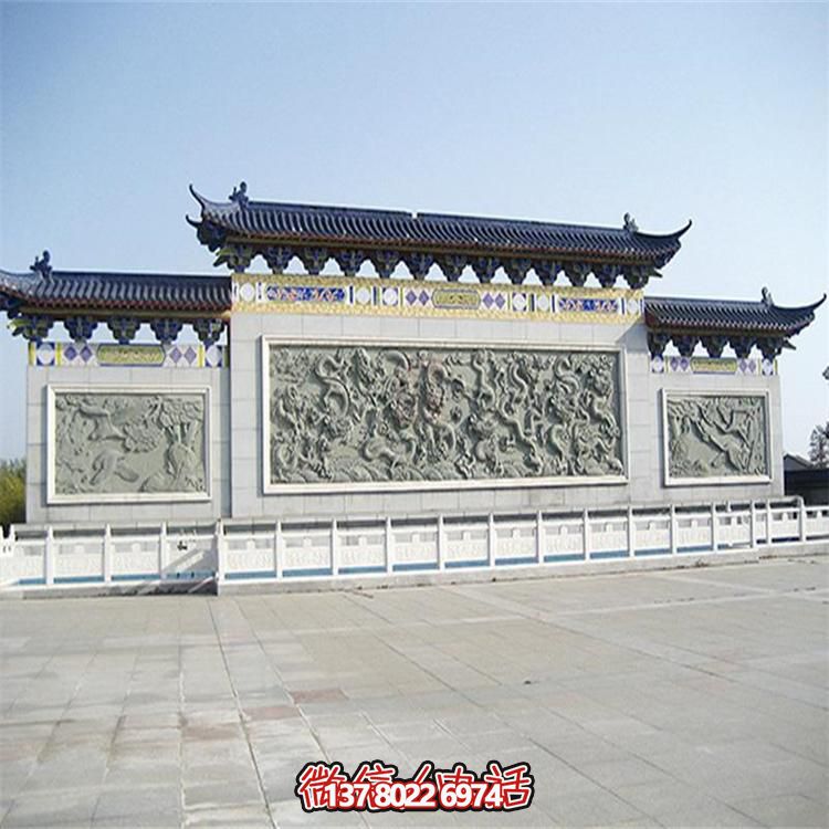 大理石雕刻景觀浮雕、大型影壁壁畫、雕塑藝術(shù)裝置