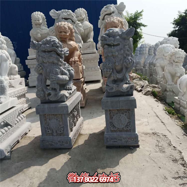精美獅子大理石石雕，為庭院、公司、門(mén)口添彩