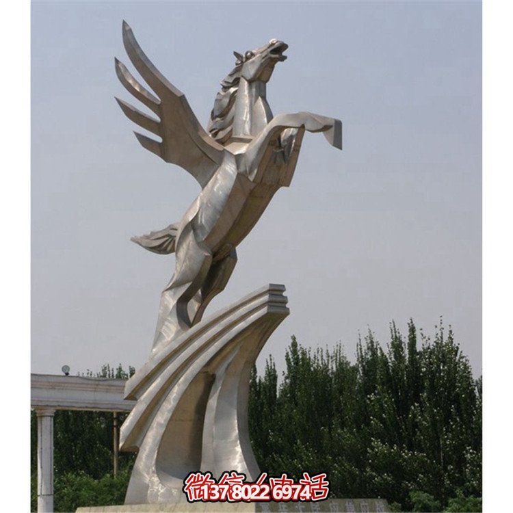 不銹鋼拉絲雕塑，點(diǎn)綴廣場(chǎng)、學(xué)校及園林景觀