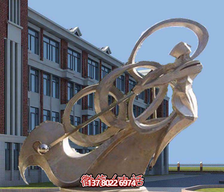 不銹鋼抽象高爾夫球雕塑，點(diǎn)綴景區(qū)園林