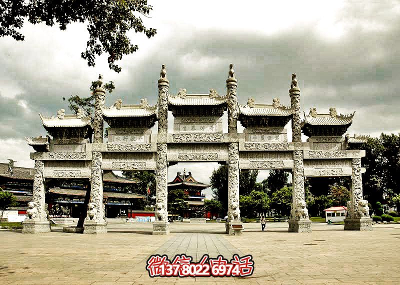 五門浮雕牌坊，美化大型景區(qū)廣場(chǎng)