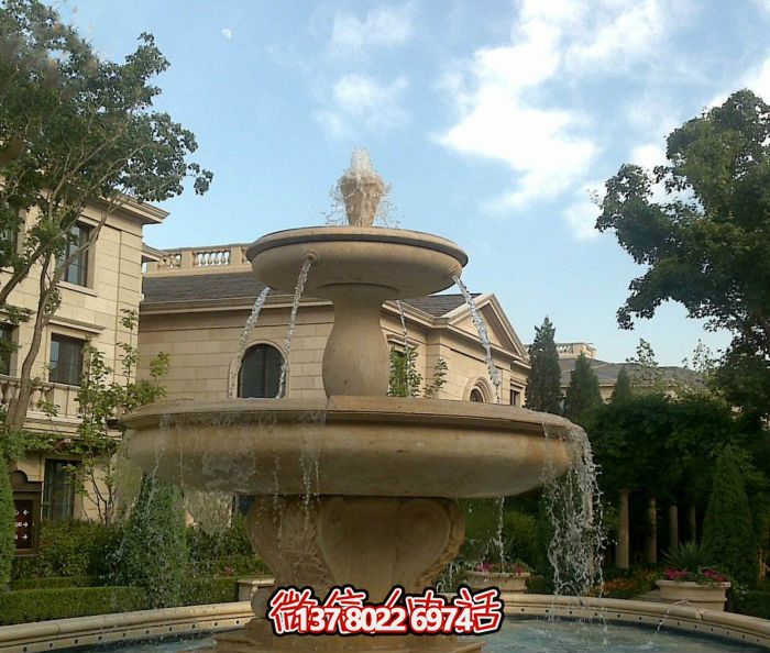 自然的質(zhì)感，夢幻的景觀——別墅大理石景觀雕塑噴泉