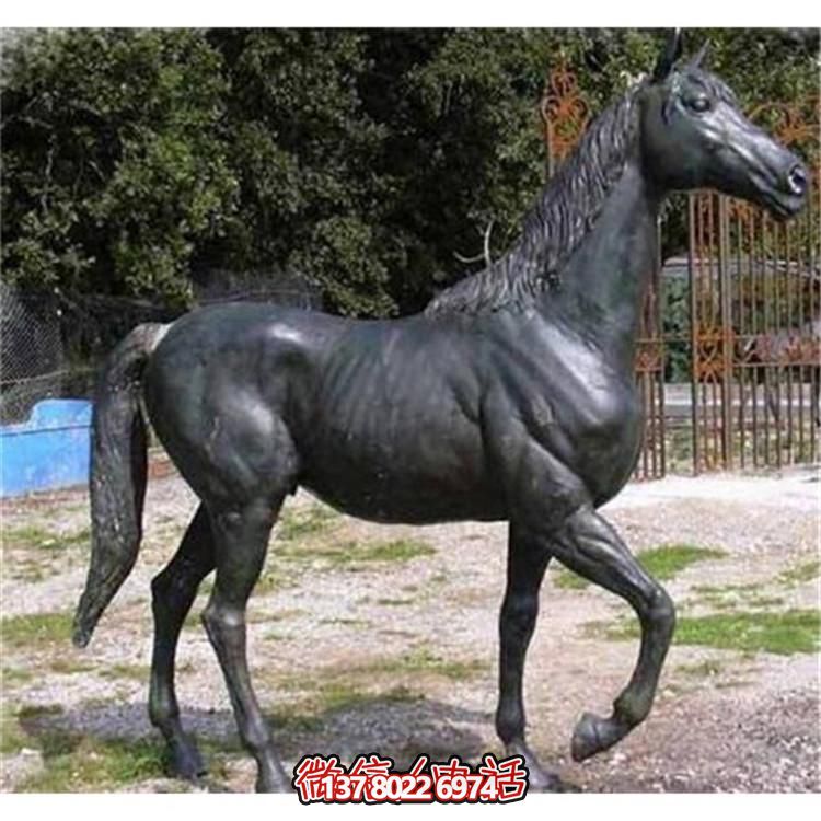 玻璃鋼仿銅馬雕塑，為園林廣場增添獨(dú)特魅力