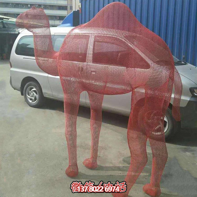 不銹鋼網(wǎng)格景觀雕塑，點(diǎn)綴廣場(chǎng)美景