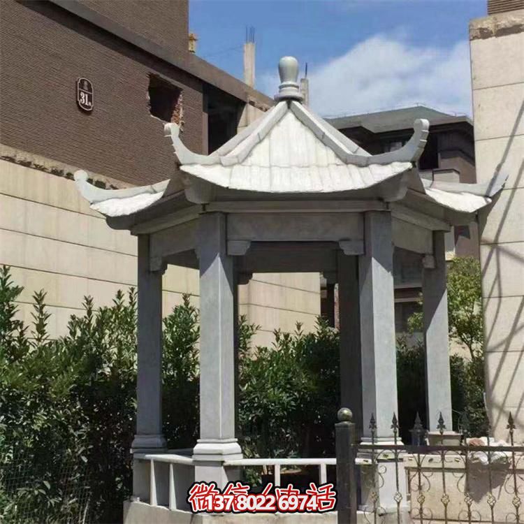 精美大理石涼亭，營(yíng)造完美宅院景象