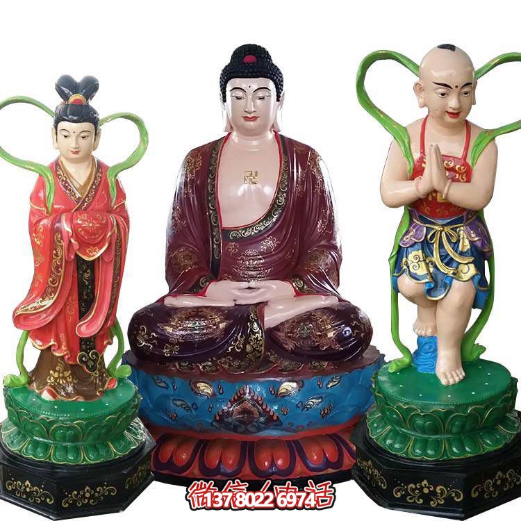 融合玻璃鋼、玻璃、彩繪技術(shù)的戶外景觀如來雕塑