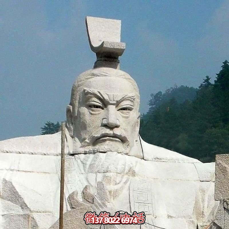 漢武帝劉徹大型石雕頭像，為您的園林景觀增添精彩
