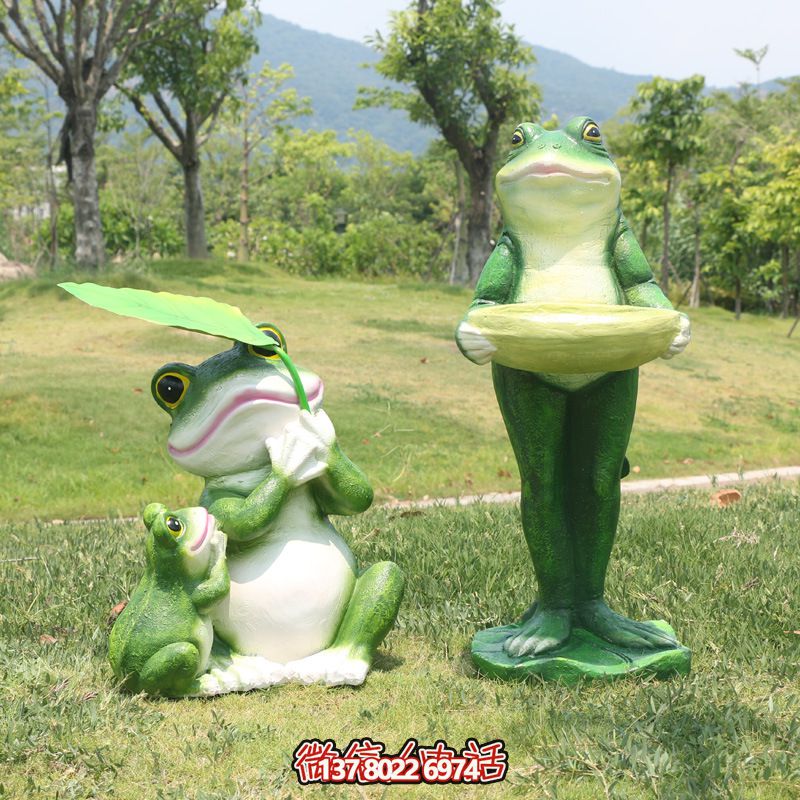 玻璃鋼創(chuàng)意青蛙雕塑，給游樂園帶來新的游樂體驗(yàn)