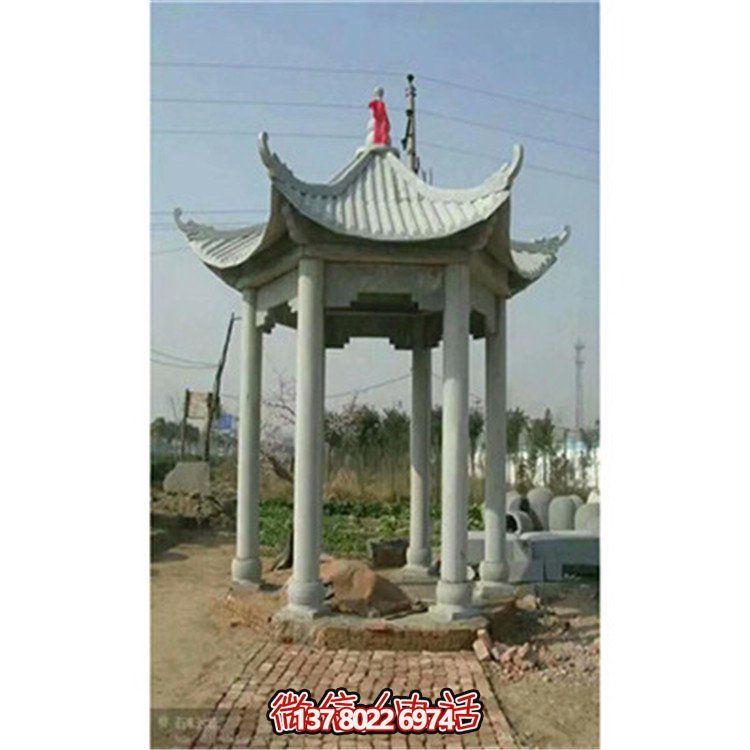 精美雕刻石頭涼亭，享受乘涼休息的樂(lè)趣