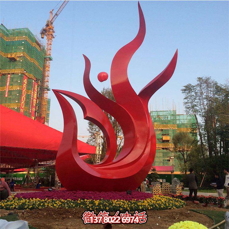 精美不銹鋼鳳凰雕塑，點(diǎn)綴精致小區(qū)、別墅環(huán)境