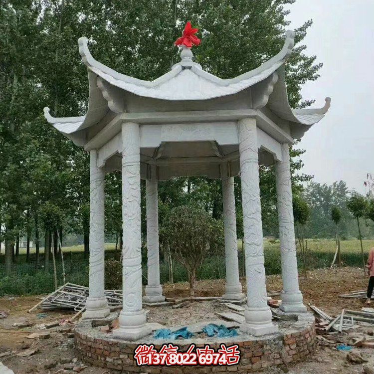 單層石涼亭，讓您擁有完美休閑空間
