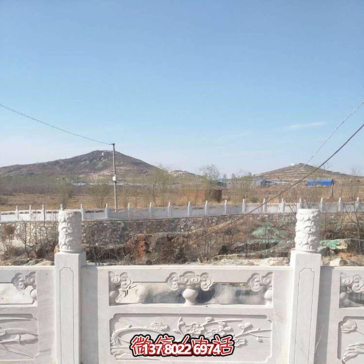 漢白玉防護欄桿，裝飾美化河道景區(qū)