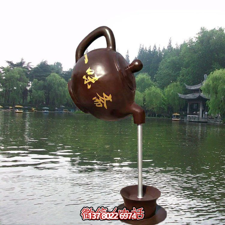 大型仿銅玻璃鋼懸空流水?dāng)[件，點(diǎn)綴園林景觀