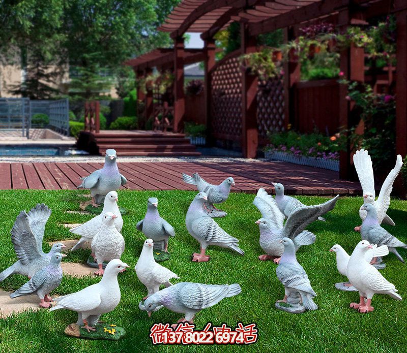 童趣仿真動物樹脂雕塑，打造完美草坪戶外景觀