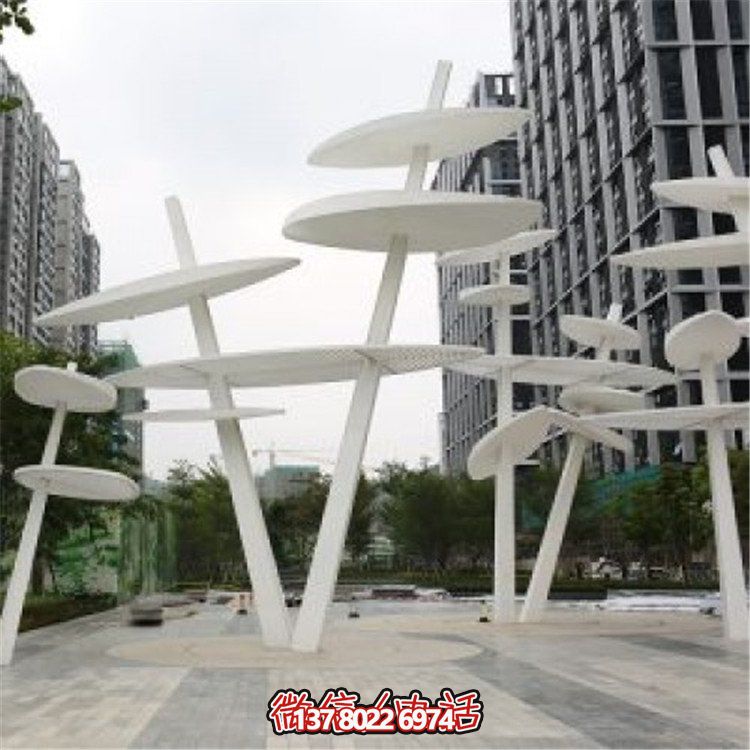 精美不銹鋼雕塑，點(diǎn)綴大型房地產(chǎn)廣場(chǎng)城市園林景觀