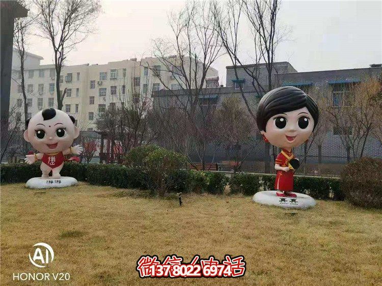 藝術(shù)玻璃鋼雕塑，點綴美麗園林景觀