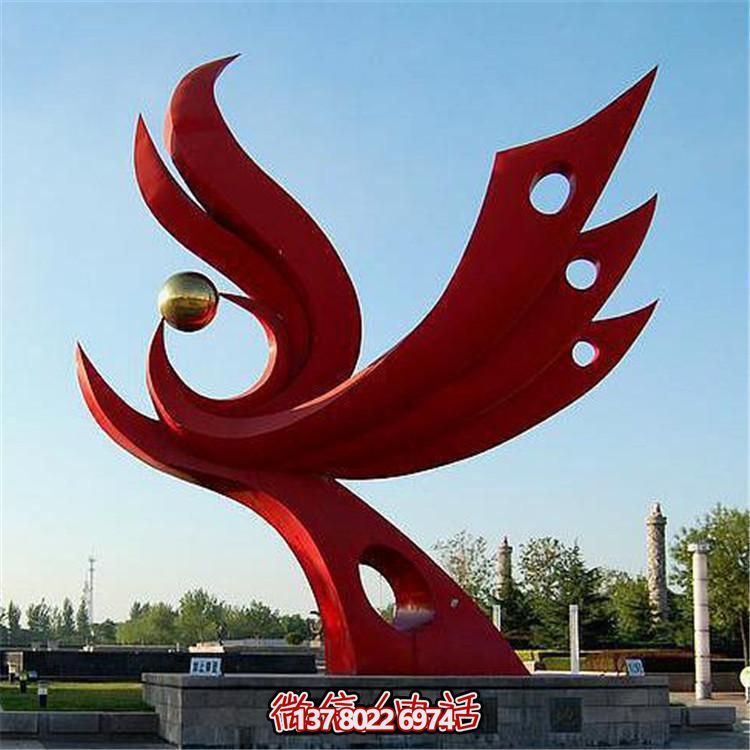 不銹鋼抽象景觀擺件，提升戶外廣場(chǎng)裝飾氣質(zhì)