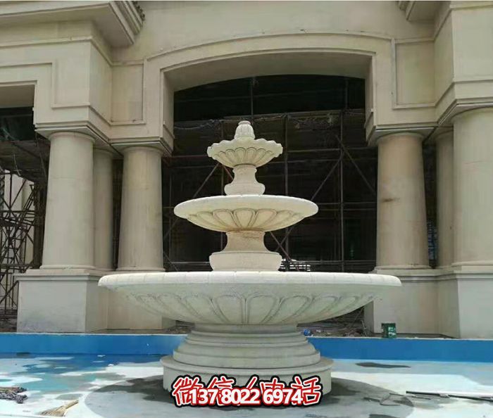 多層噴泉石雕結(jié)合的戶(hù)外水景飯店 多層噴泉石雕結(jié)合的戶(hù)外水景飯店