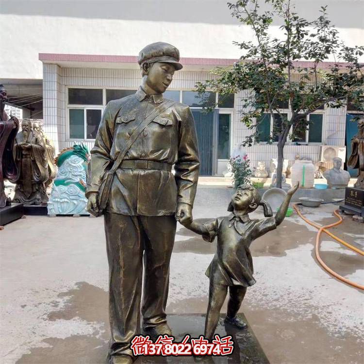 玻璃鋼雕塑，傳承名人精神，校園記憶經(jīng)典