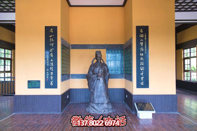 歐陽詢鑄銅雕像，讓歷史文化名人永恒鐫刻