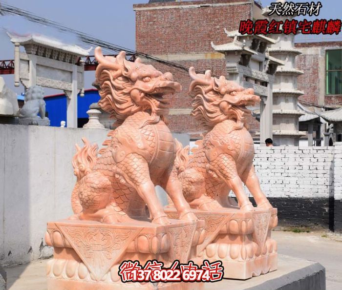 仿古神麒麟石雕，點(diǎn)綴您的庭院門口