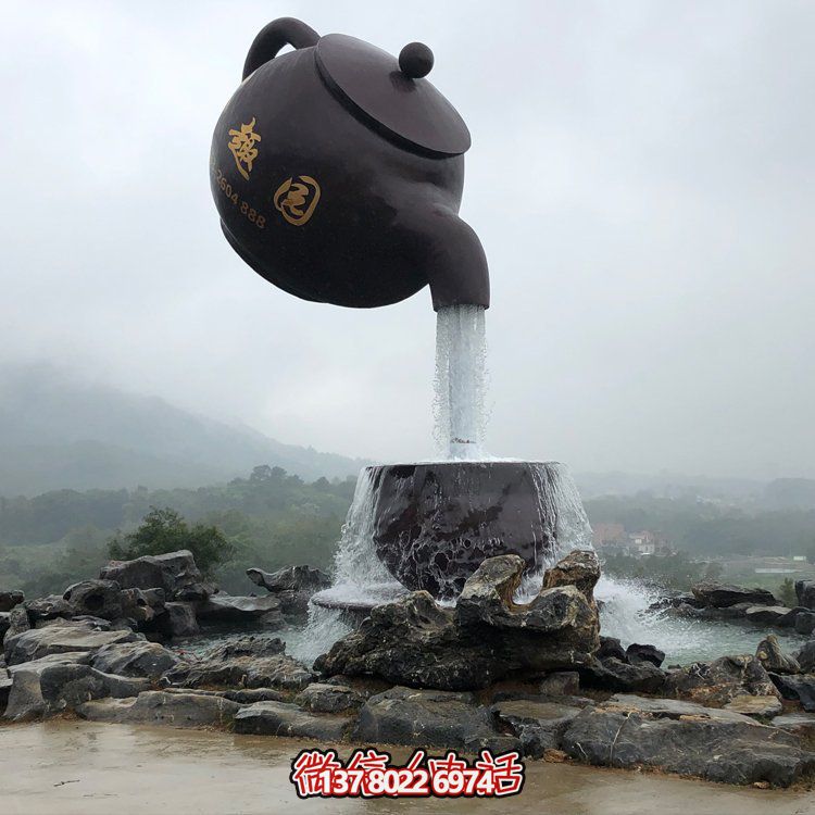 這款創(chuàng)意玻璃鋼懸空流水擺件，是一款非常適合大型園林景區(qū)及戶外空間裝飾的藝術品