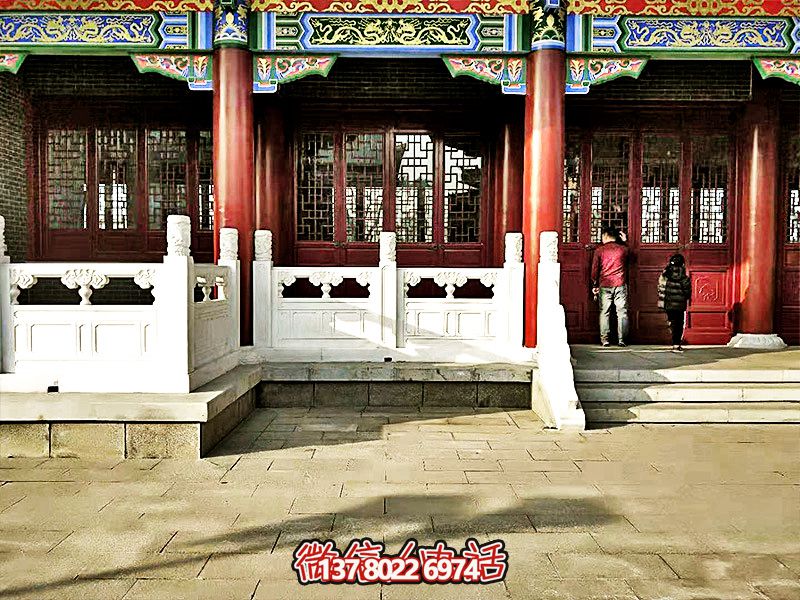 唯美古典，精致古建筑——漢白玉雕刻欄桿扶手