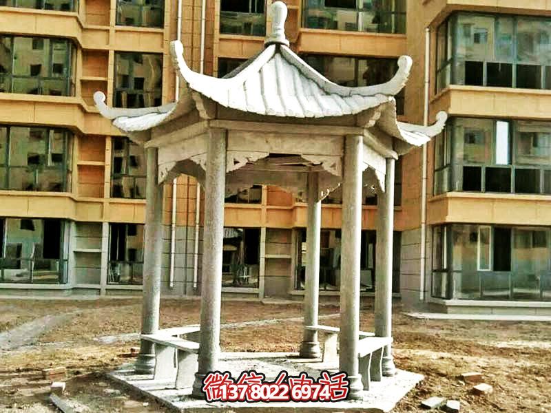 仿古建筑涼亭，為小區(qū)、公園、草坪提供休息雕塑美化