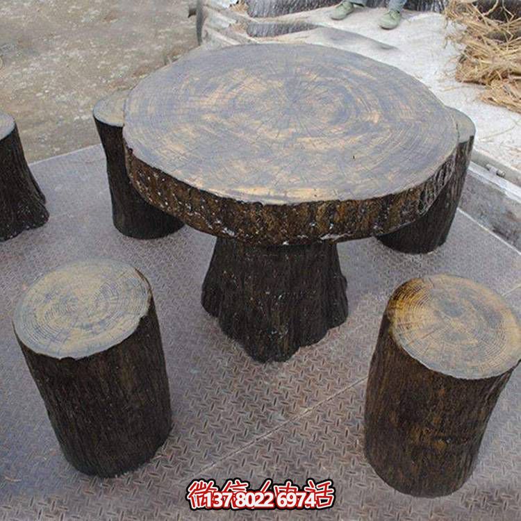 玻璃鋼樹木仿真凳子，為公園戶外空間提供美觀休閑
