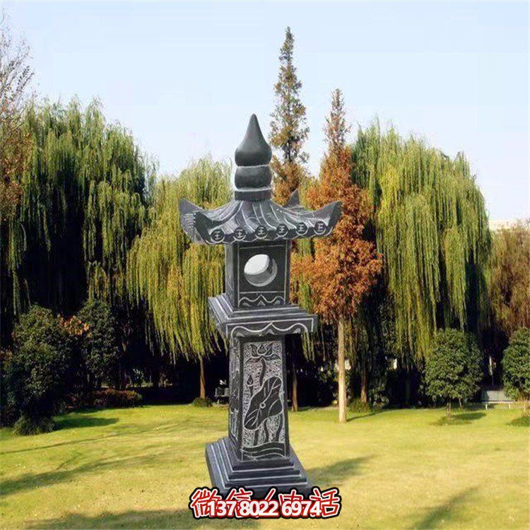 精美青石石雕石燈景觀擺件，裝點(diǎn)你的戶外庭院