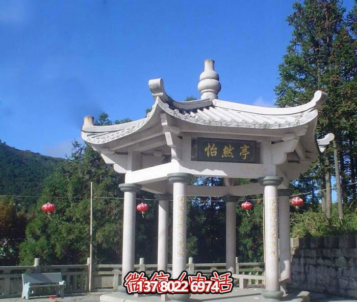 怡然仿古戶(hù)外建筑漢白玉擺放，增添農(nóng)場(chǎng)景觀(guān)魅力