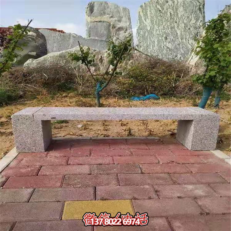 花崗巖長(zhǎng)形石凳，裝飾您的小區(qū)公園