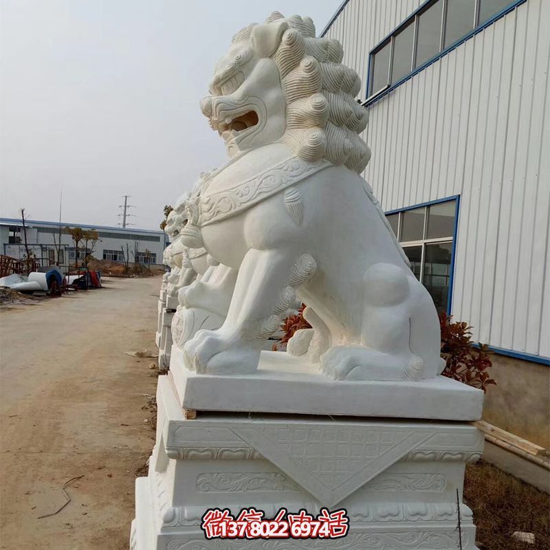 高品質(zhì)石雕麒麟雕塑，點綴企業(yè)公司大門口，增添鎮(zhèn)宅財運