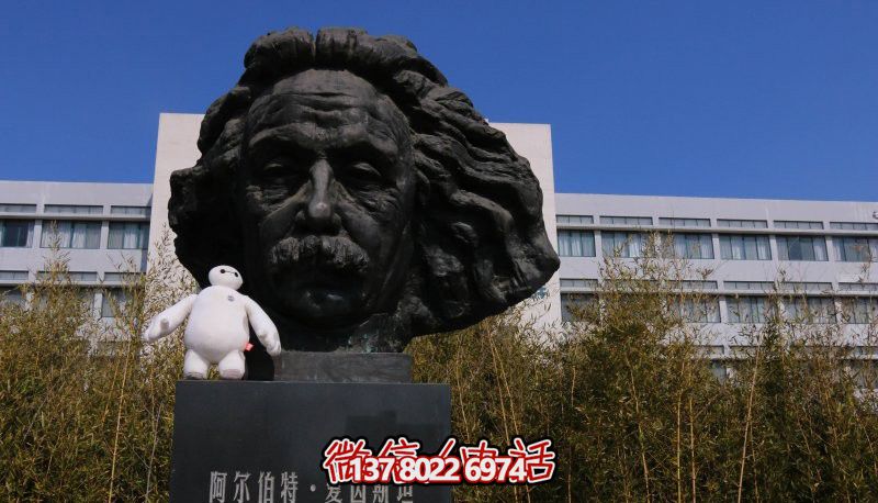 傳承名人風(fēng)采，愛因斯坦頭像銅雕
