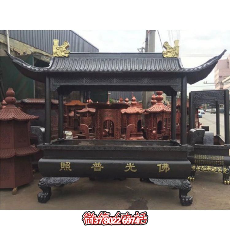 精美銅雕香爐，裝點您的景區(qū)、寺廟、戶外
