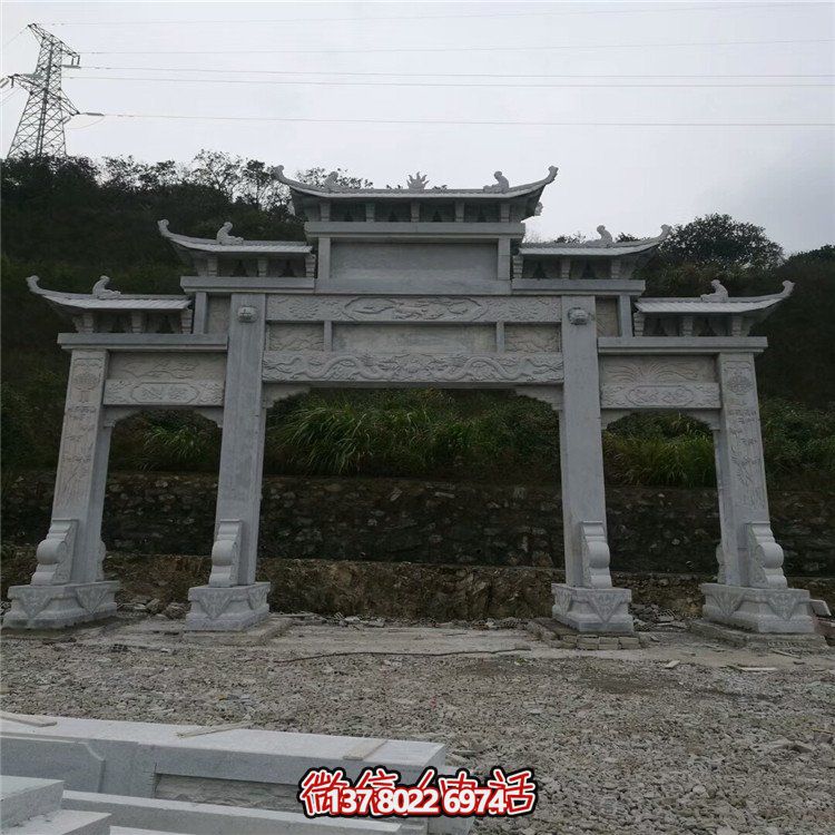 大型石雕牌坊，給你一個美麗的家園