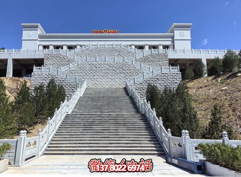 花崗巖露臺石雕步梯、欄桿欄板